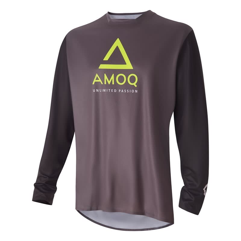 AMOQ Ascent Comp Jersey Grey/Black/HiVis - AMOQ - Motocross Parts