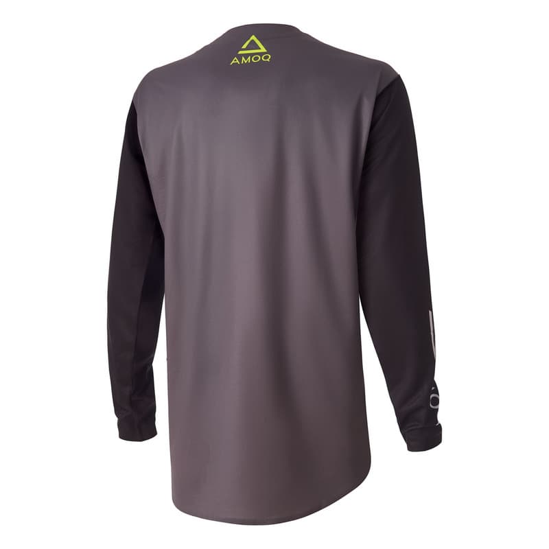 AMOQ Ascent Comp Jersey Grey/Black/HiVis - AMOQ