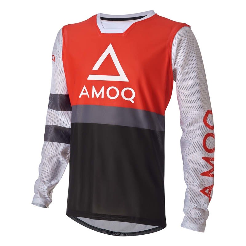AMOQ Airline Mesh Jersey Red/White - AMOQ - Motocross Parts