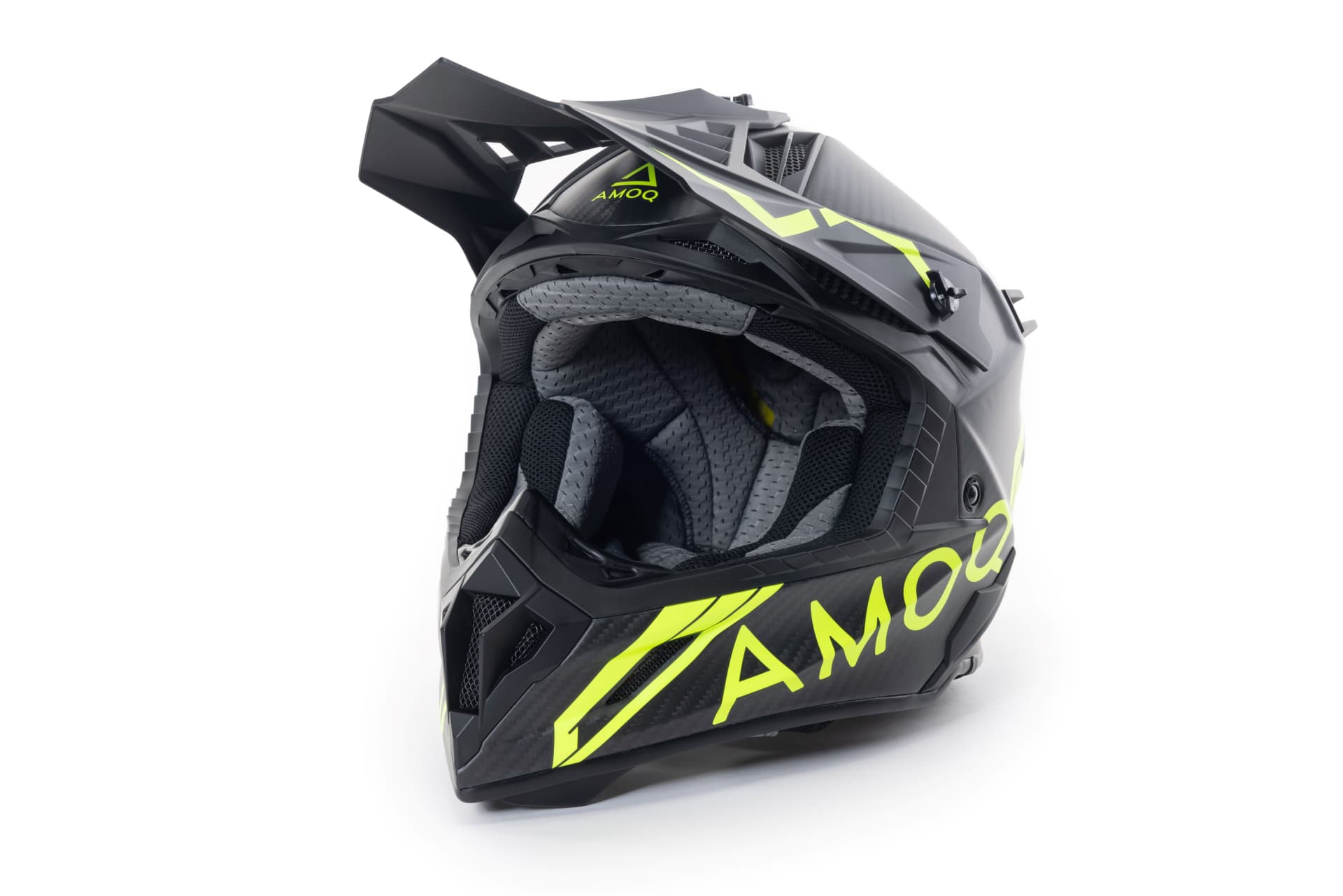 AMOQ Casque Friction MIPS Carbone Noir/HiVis - AMOQ