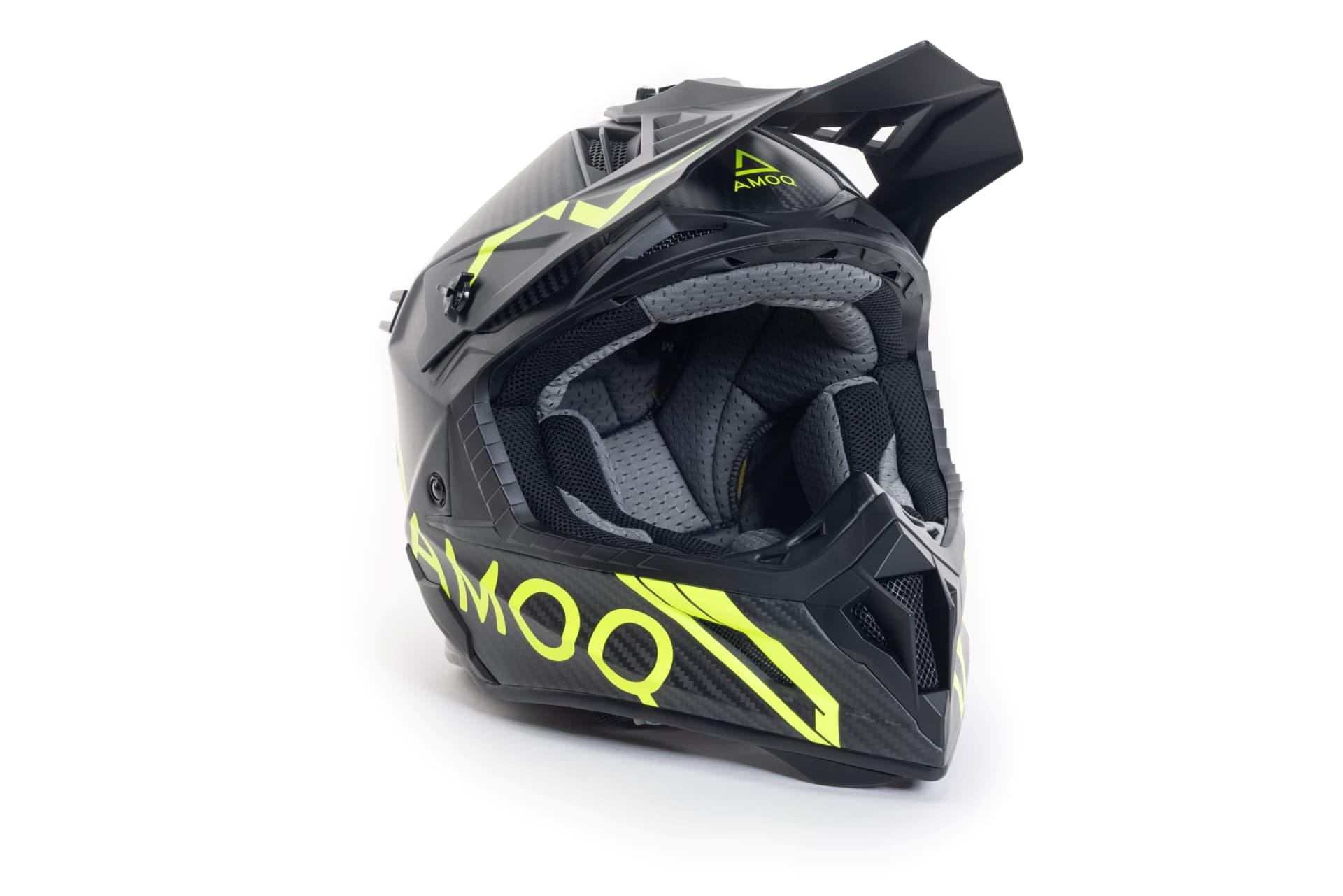 AMOQ Casque Friction MIPS Carbone Noir/HiVis - AMOQ