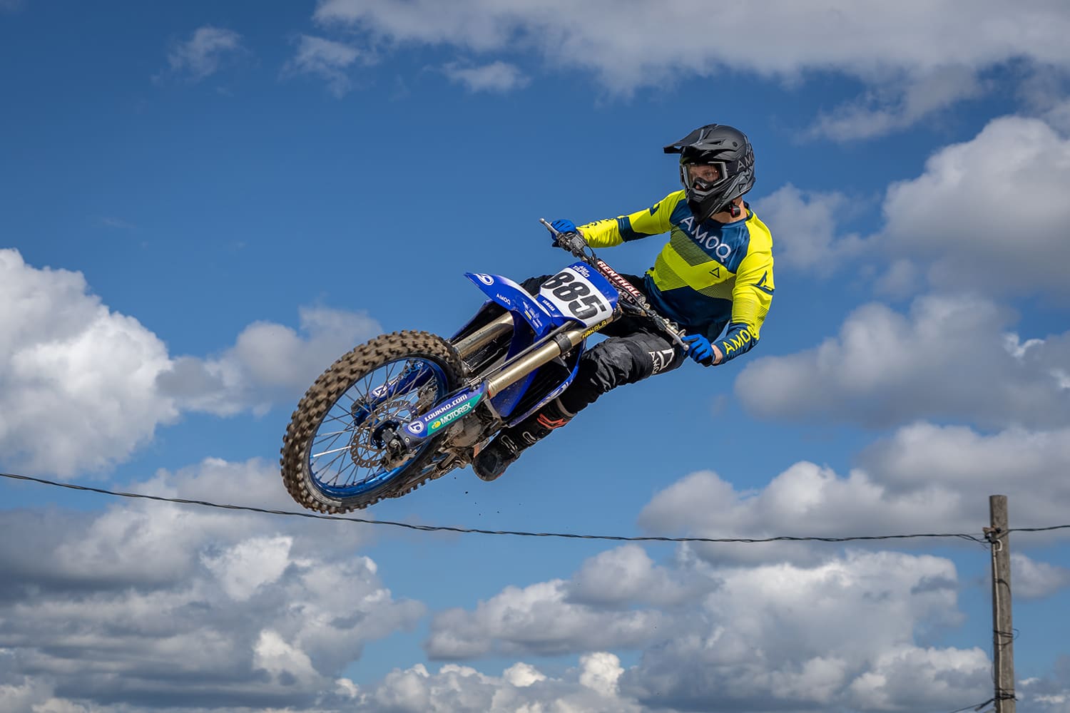 AMOQ Ascent Strive V2 Jersey Yellow-Navy - AMOQ