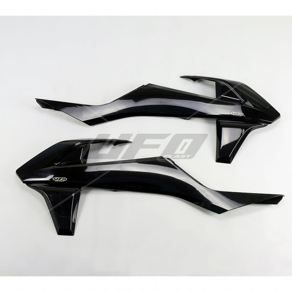 UFO Radiator Covers KTM125-525 SX/SXF 16-18 EXC/EXC-F 17-18 Black - UFO
