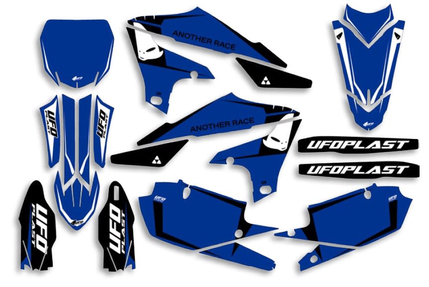 UFO-grafiksæt YZ 250F 2019- /450 2018- Tecna Blue - UFO
