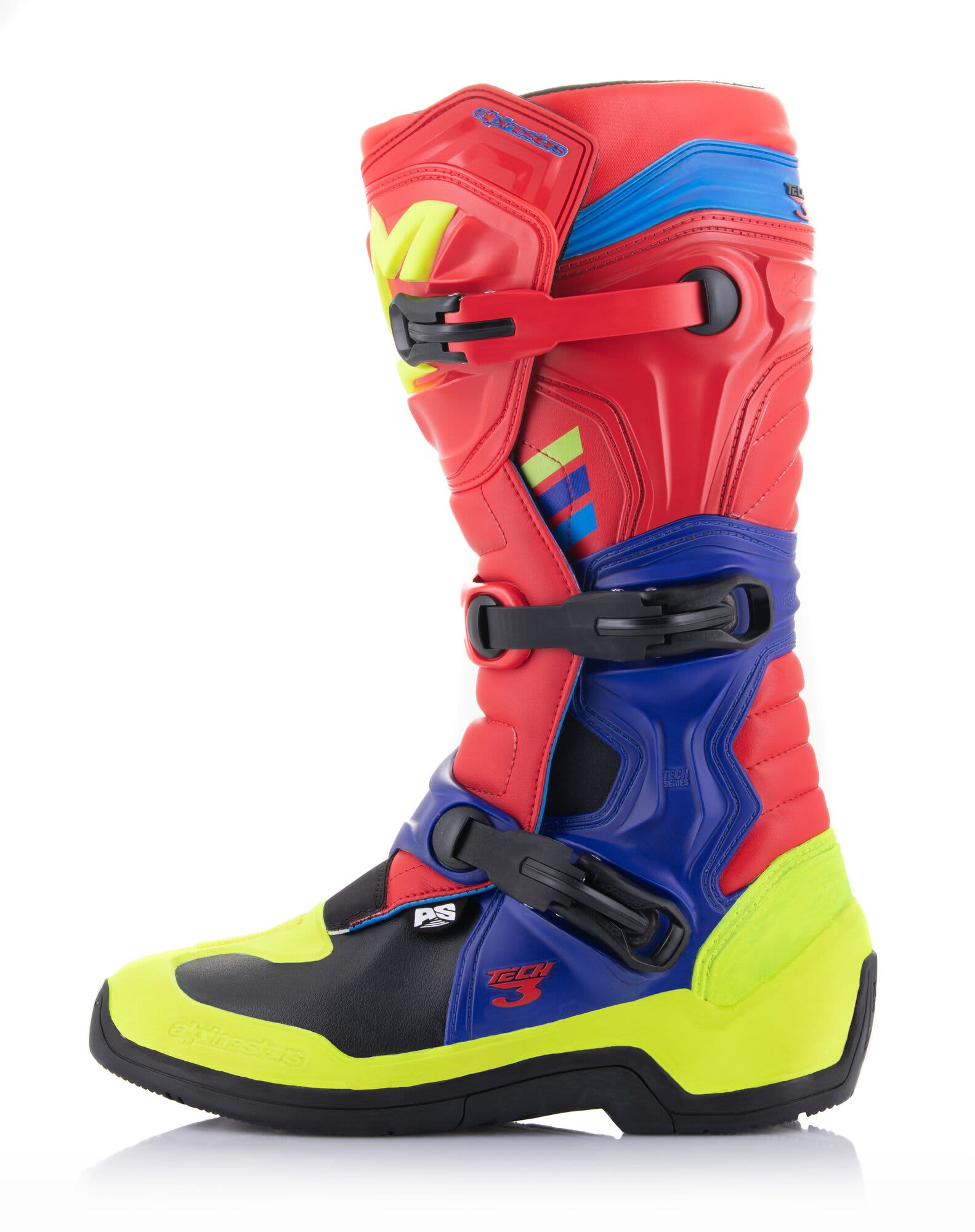 Alpinestars Boot Tech 3 Red/Blue/Yellow Fluo - Alpinestars