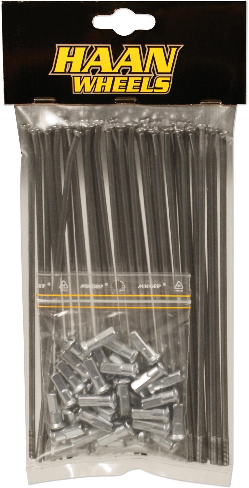 Haan spokeset  for Haan hub  18" - rear 5 pcs - HAAN WHEELS - Motocross Parts