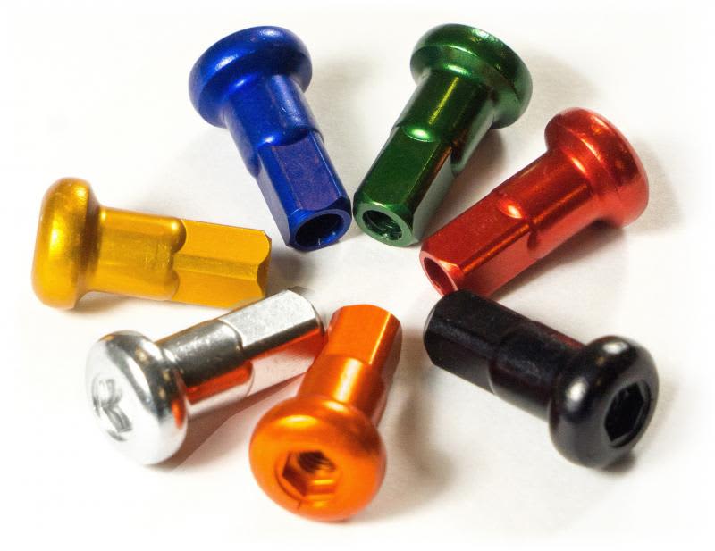 NIPPLE SET, ORANGE - HAAN WHEELS - Motocross Parts