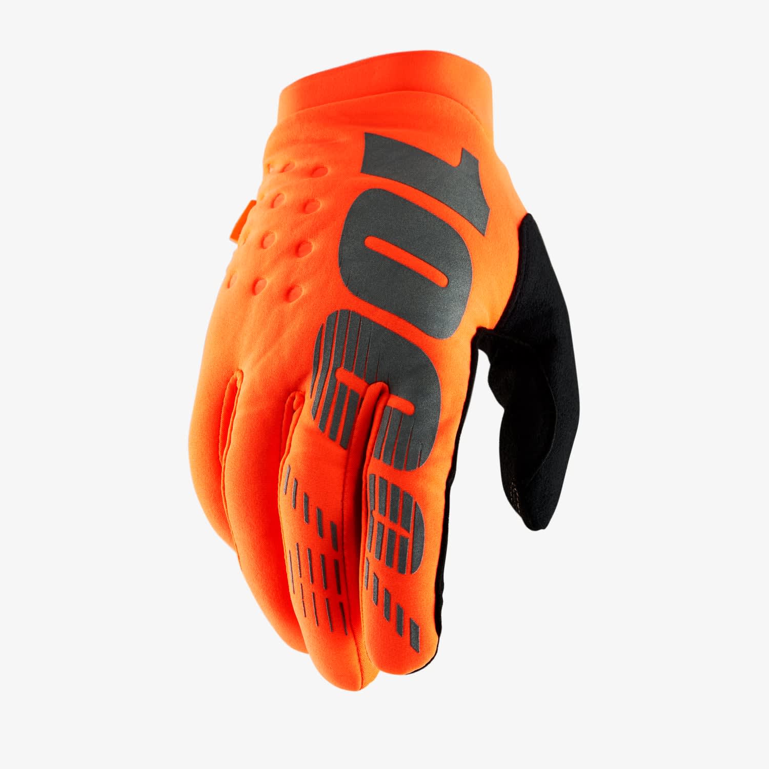 100% Brisker vinterhandsker - Neon orange - 100% - Motocross Parts