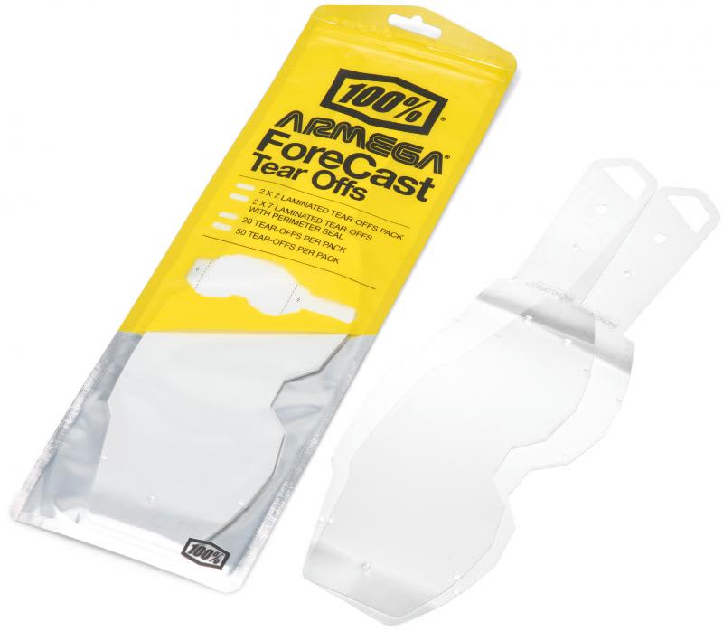 100% ARMEGA ForeCast standard tear-offs 20 stk. - 100% - Motocross Parts