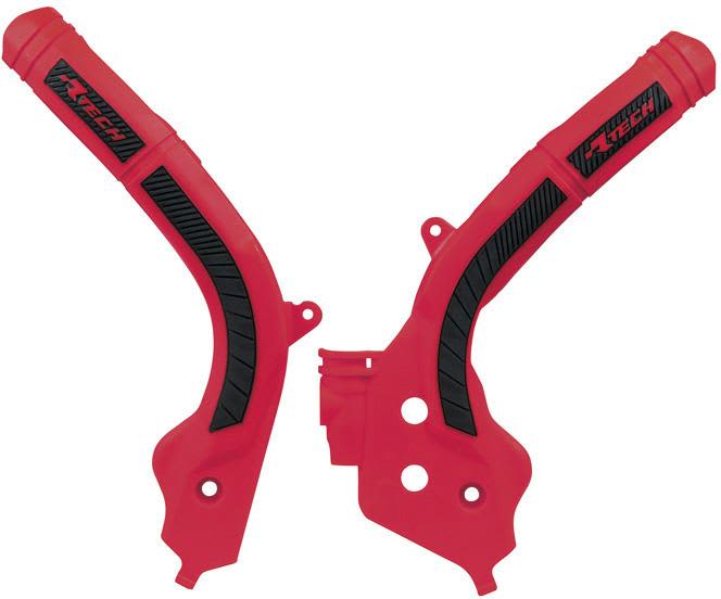 RTech frame protectors GASGAS Red/Black - RTECH - Motocross Parts