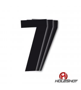 Holeshot numre, enkelte sort - Holeshot