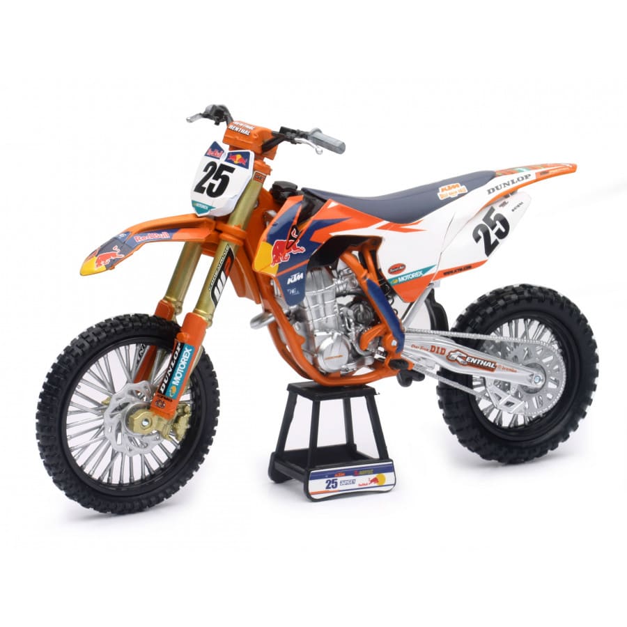 Red Bull KTM 450 SX-F Marvin Musquin 1:10 legetøjscrosser - New-Ray - Motocross Parts