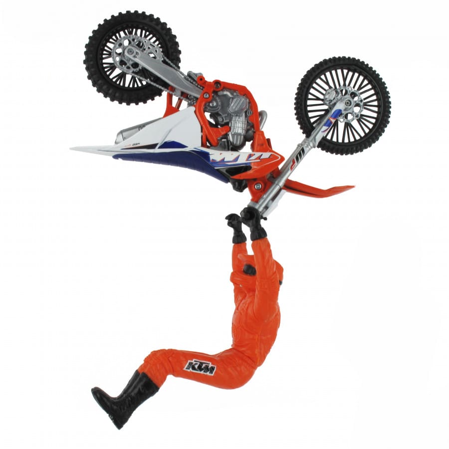 KTM 450 SX-F 1:12 legetøjscrosser med kører - New-Ray