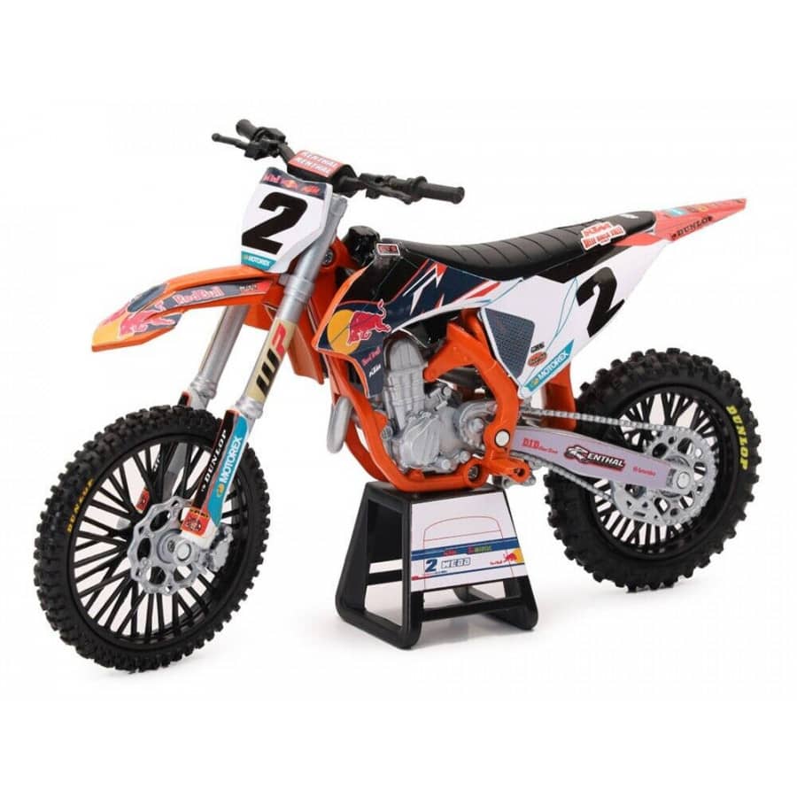 Red Bull KTM 450SX-F Cooper Web 1:12 legetøjscrosser - New-Ray - Motocross Parts