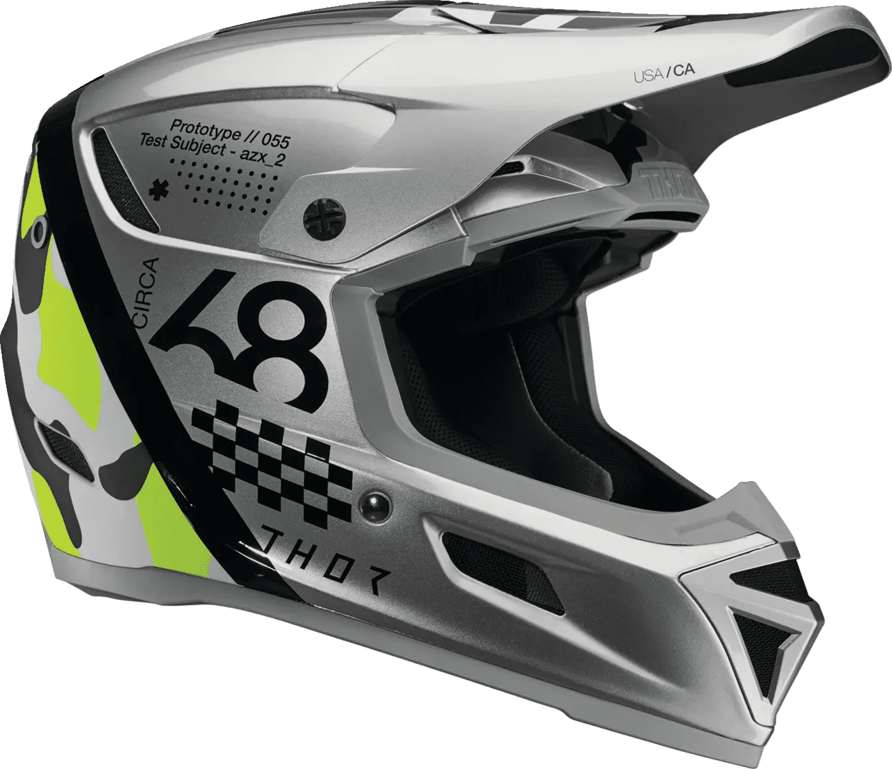 Thor Reflex Sport Riot MIPS Helmet = Gray/Acid - Thor