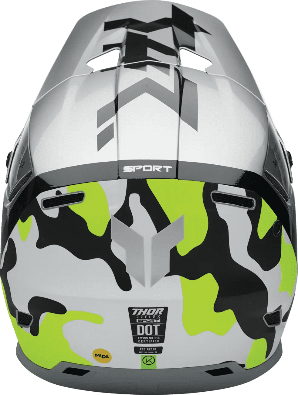 Thor Reflex Sport Riot MIPS Helmet = Gray/Acid - Thor