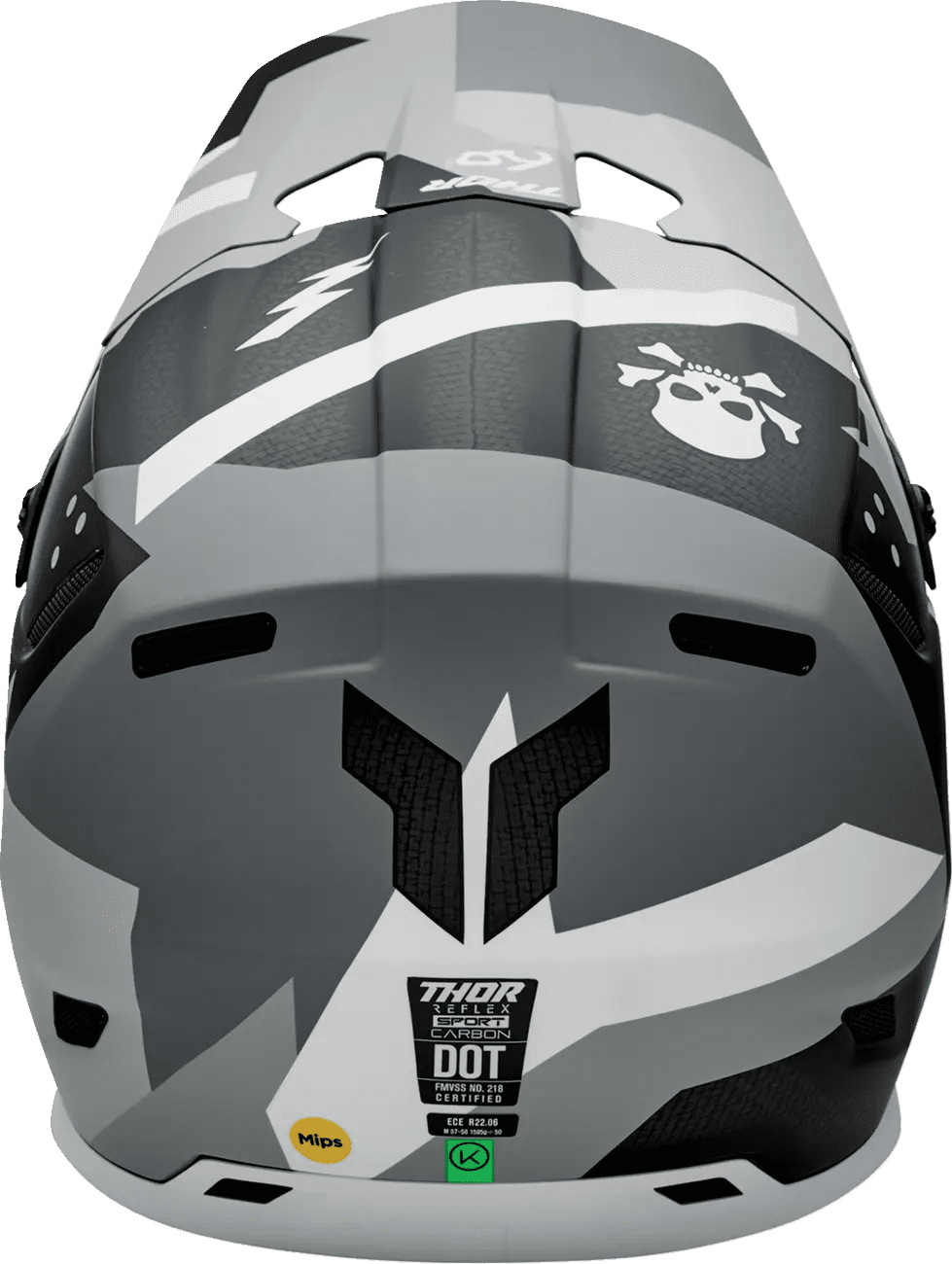 Thor Reflex Sport Carbon Brave MIPS hjelm - Grå/Hvid - Thor