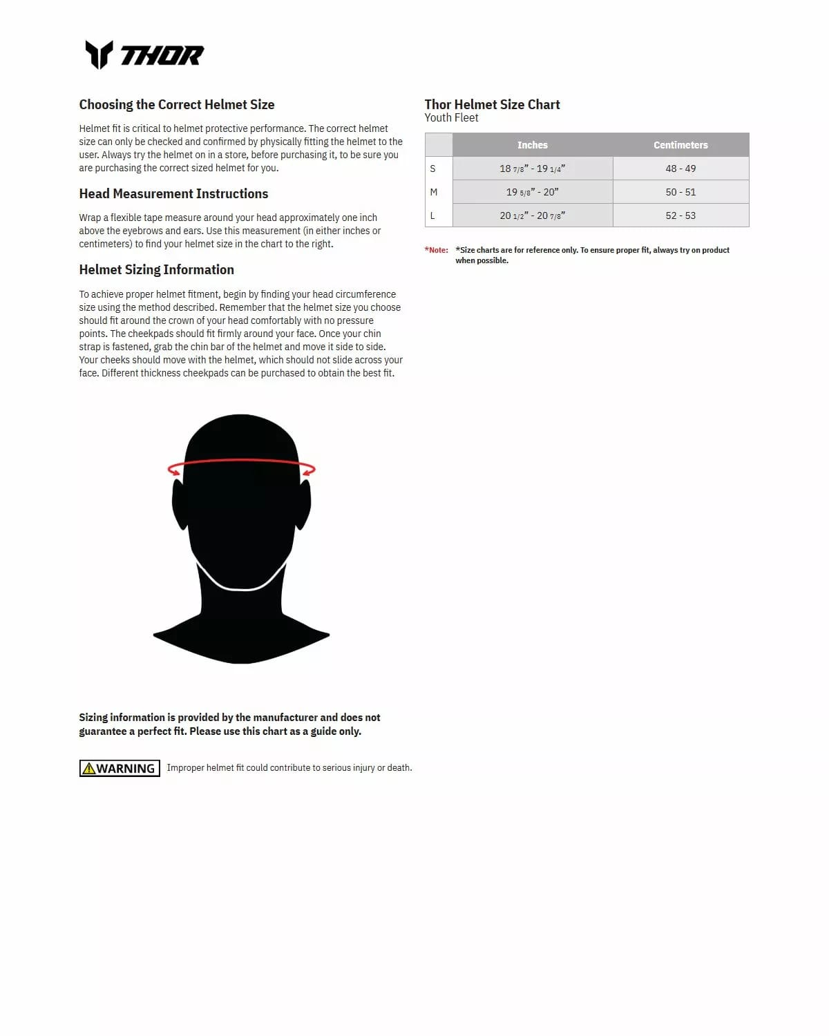 Thor Fleet Børnehjelm - Whiteout Hvid - Thor