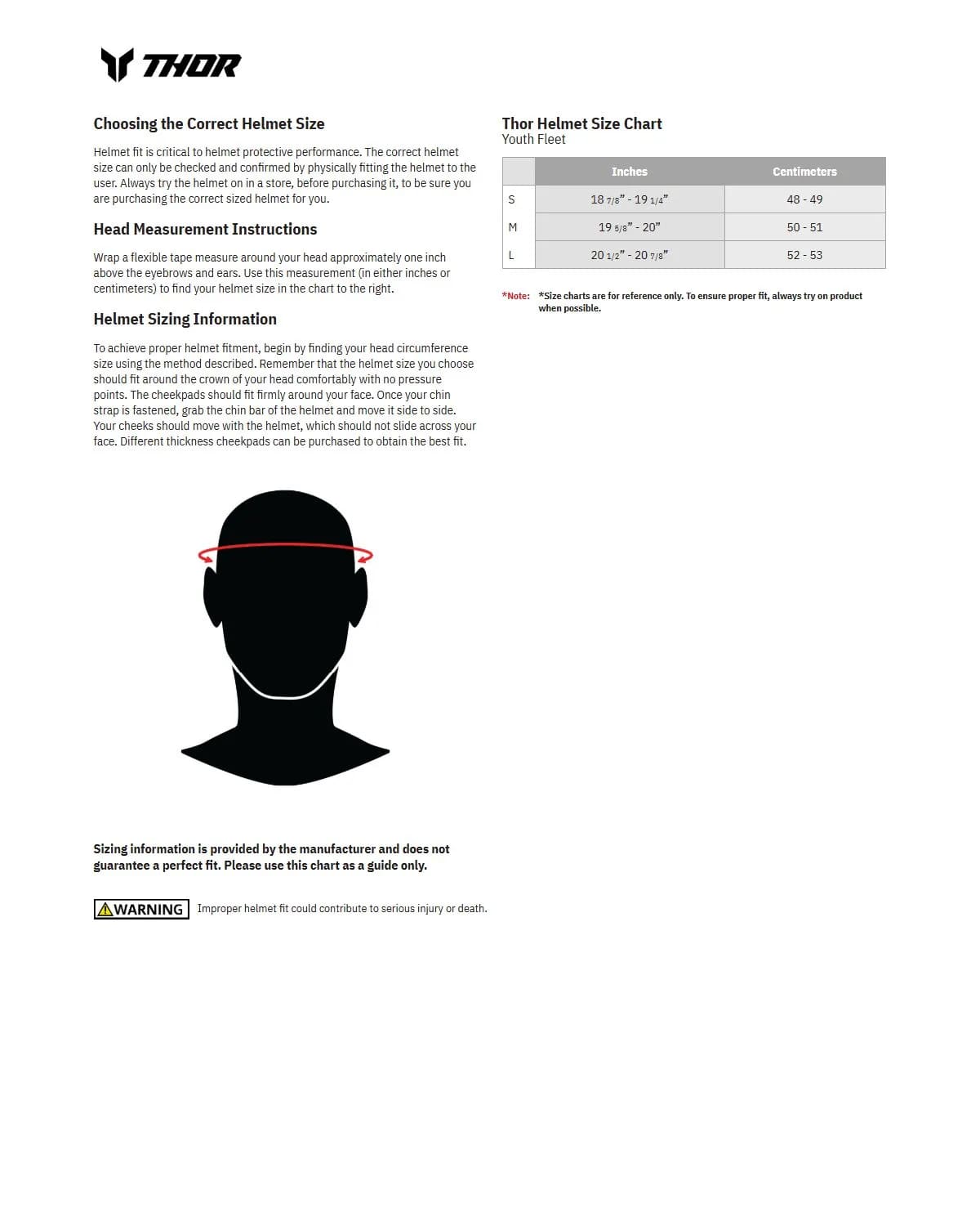 Thor Youth Fleet Blackout Helmet - Gloss - Thor