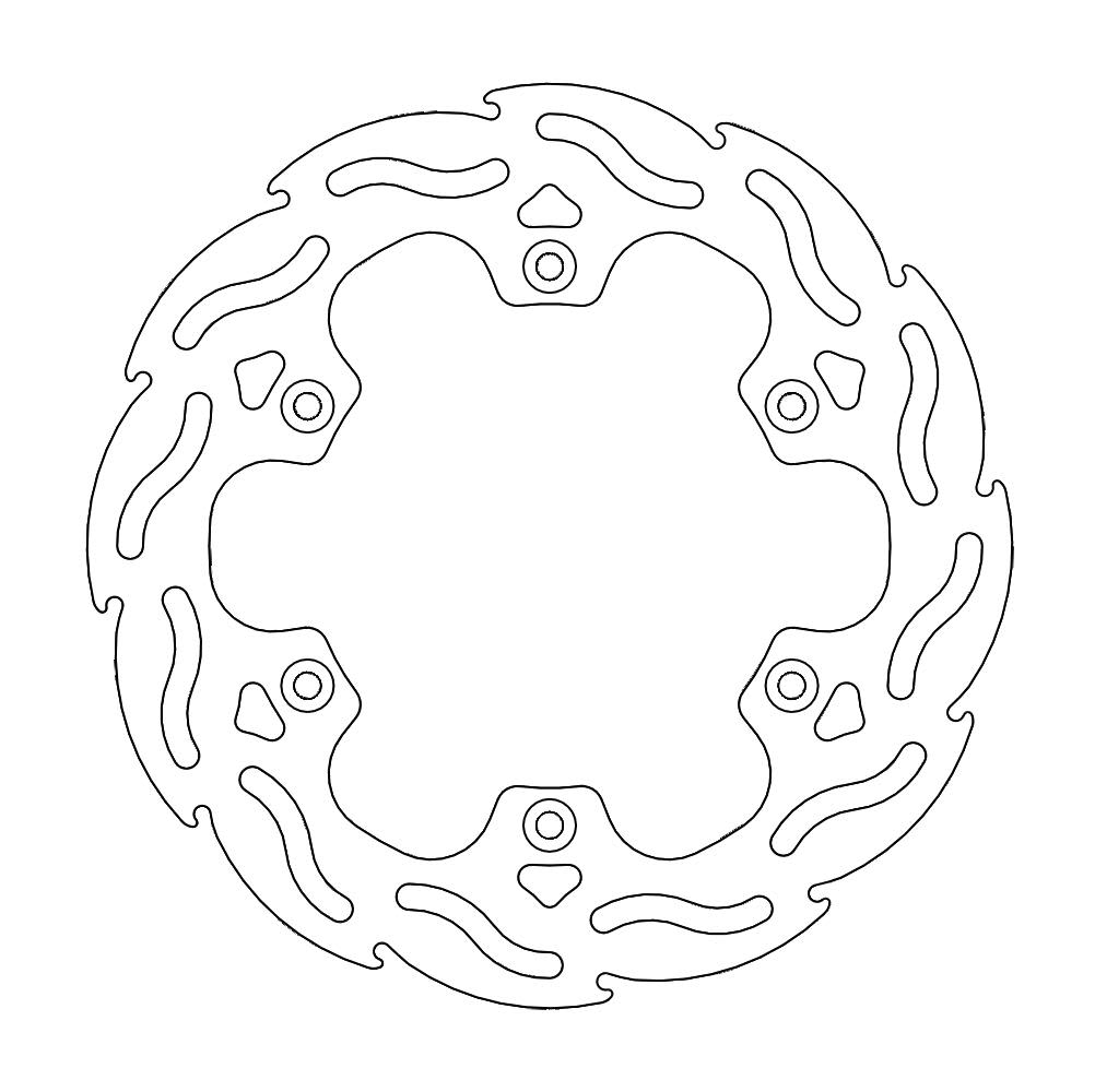 BRAKE DISC FLAME REAR - Moto-Master - Motocross Parts