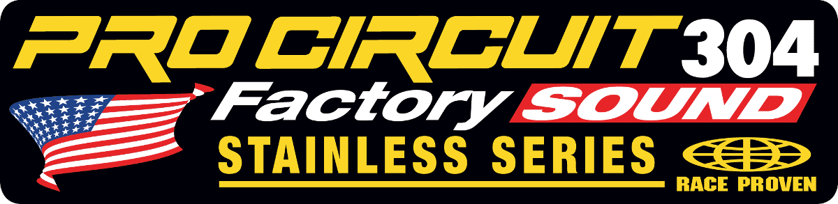 Pro Circuit R-304 FACTORY lyddæmper sticker kit - Pro Circuit - Motocross Parts