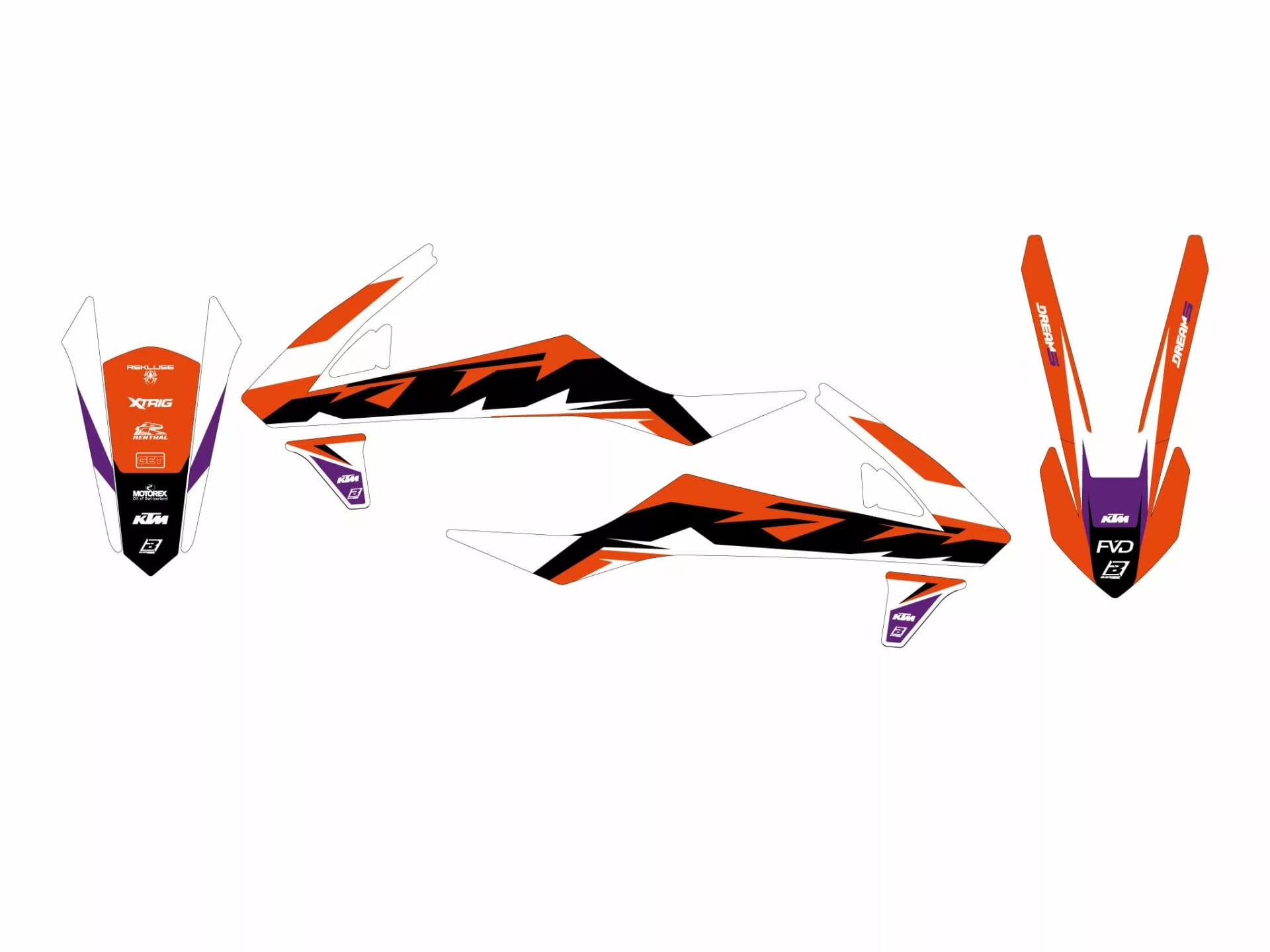 Blackbird Racing Dream 5 Graphic Kit KTM 85 SX 2018-2024 - Blackbird