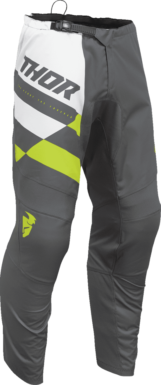 Thor bukser - Sector checker charcoal/acid - Thor - Motocross Parts