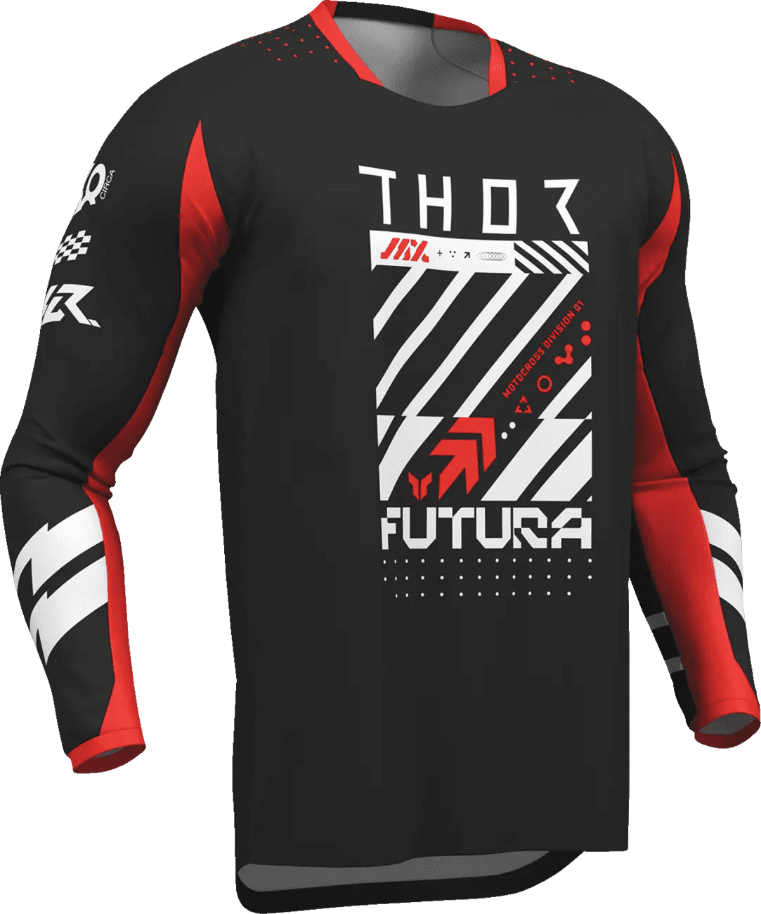 Thor Launchmode Futura Jersey - Black/Red - Thor - Motocross Parts