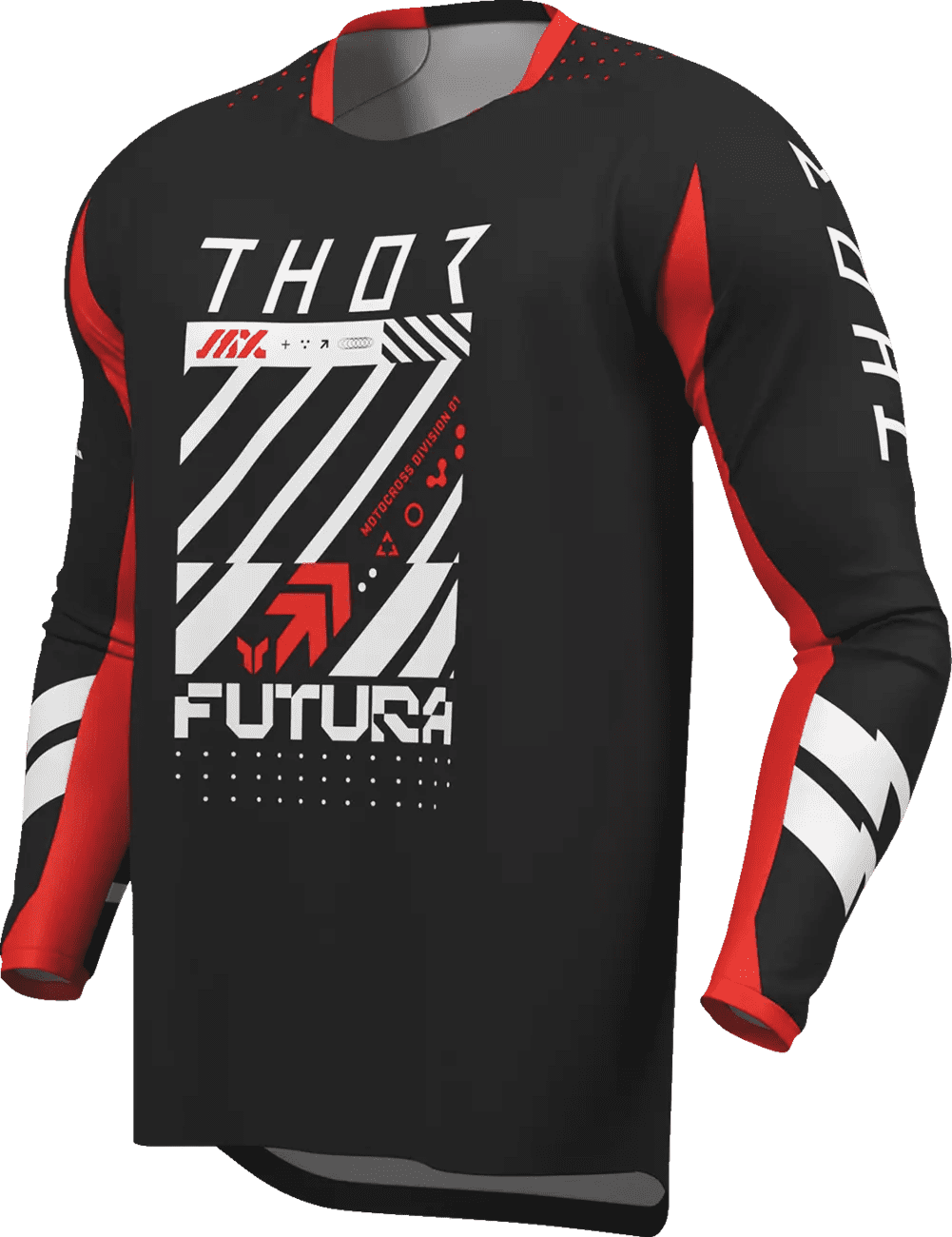 Thor Launchmode Futura Jersey - Black/Red - Thor