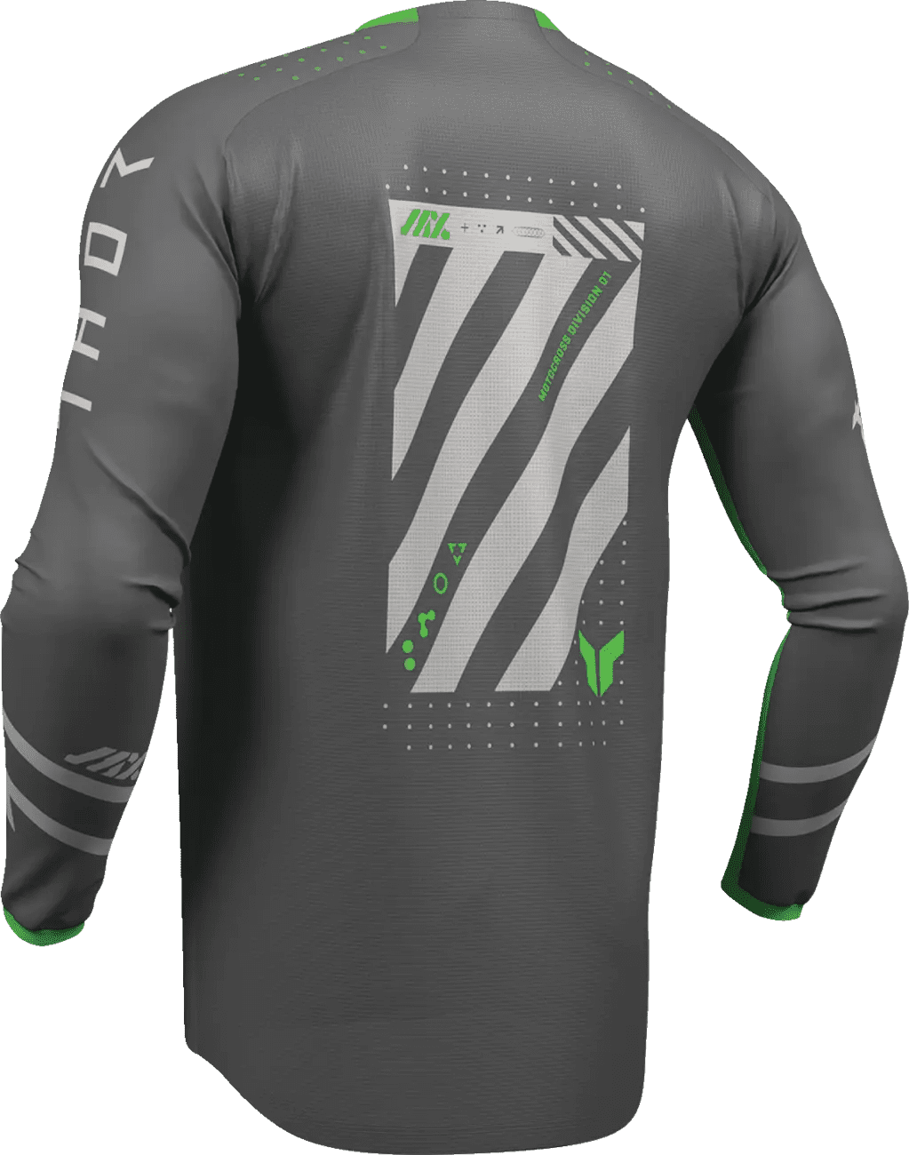 Thor Launchmode Futura Jersey - Charcoal/Green - Thor