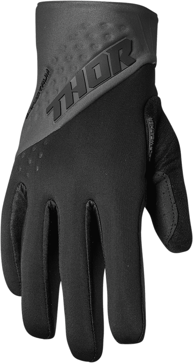 Thor vinterhandsker - Spectrum sort/graphit - Thor - Motocross Parts