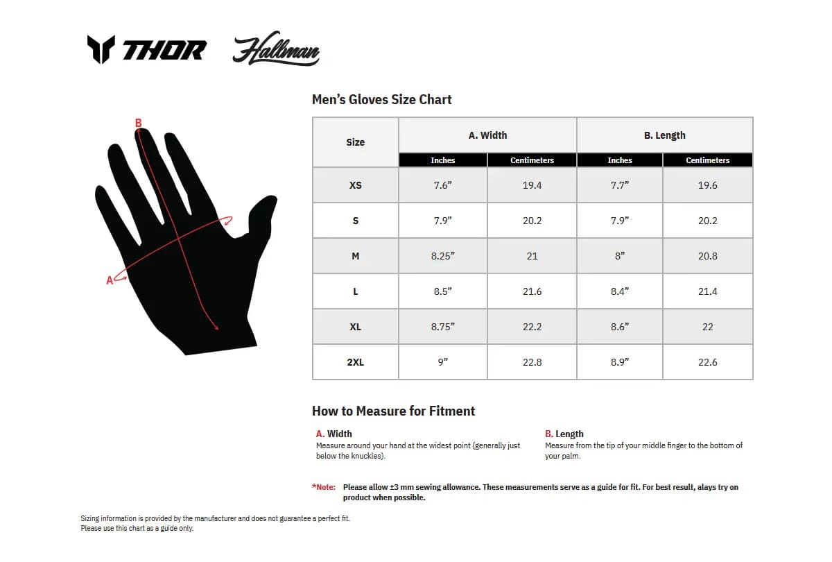 Thor Sportmode Iconic Gloves - Red - Thor