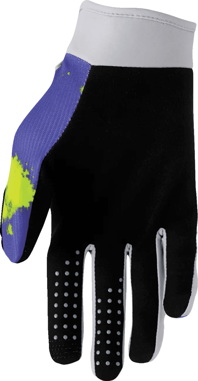 Thor Launchmode Bleach Gloves - Gray/Acid - Thor