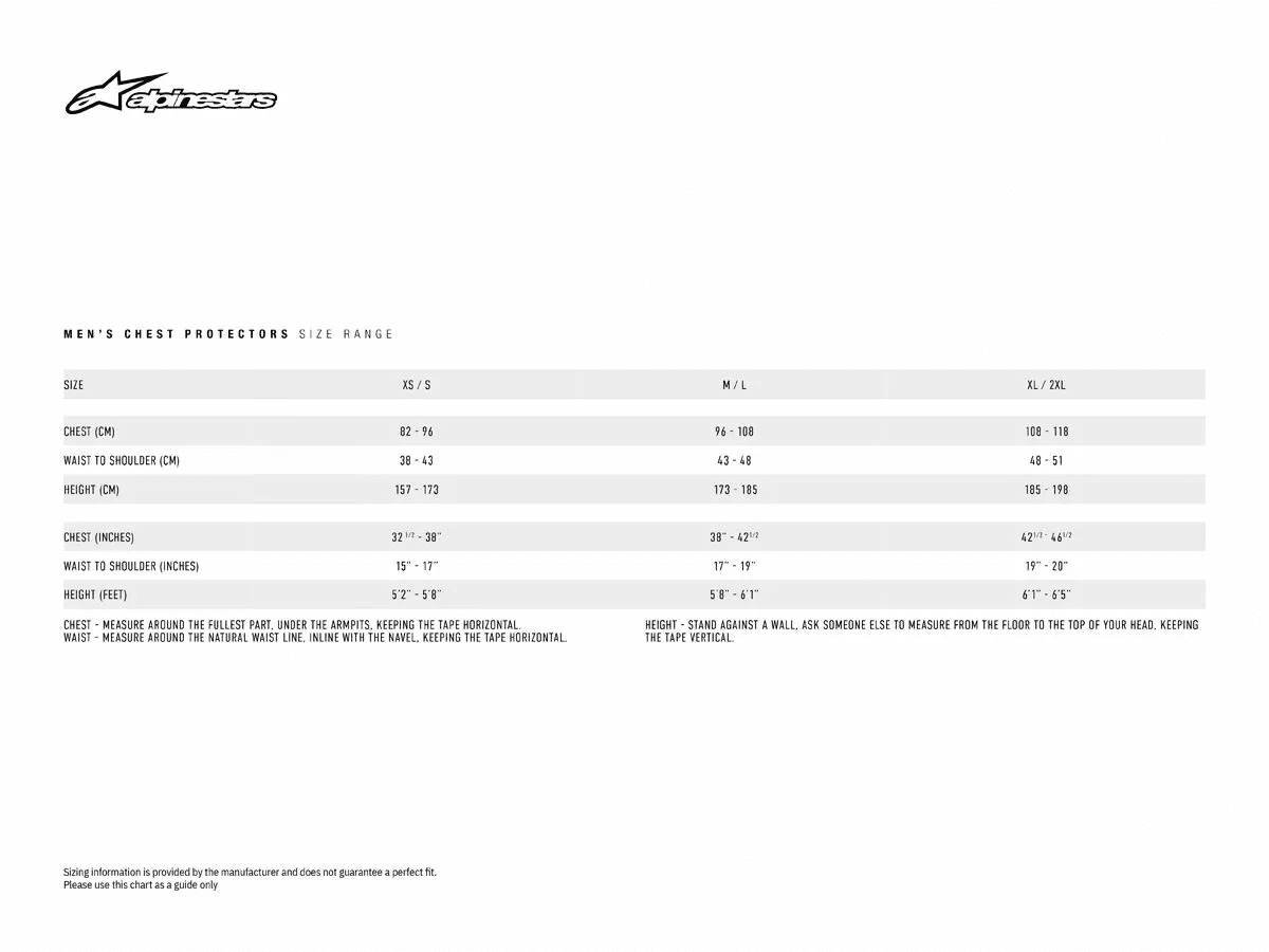 Alpinestars Bionic Action Chest Guard - Alpinestars