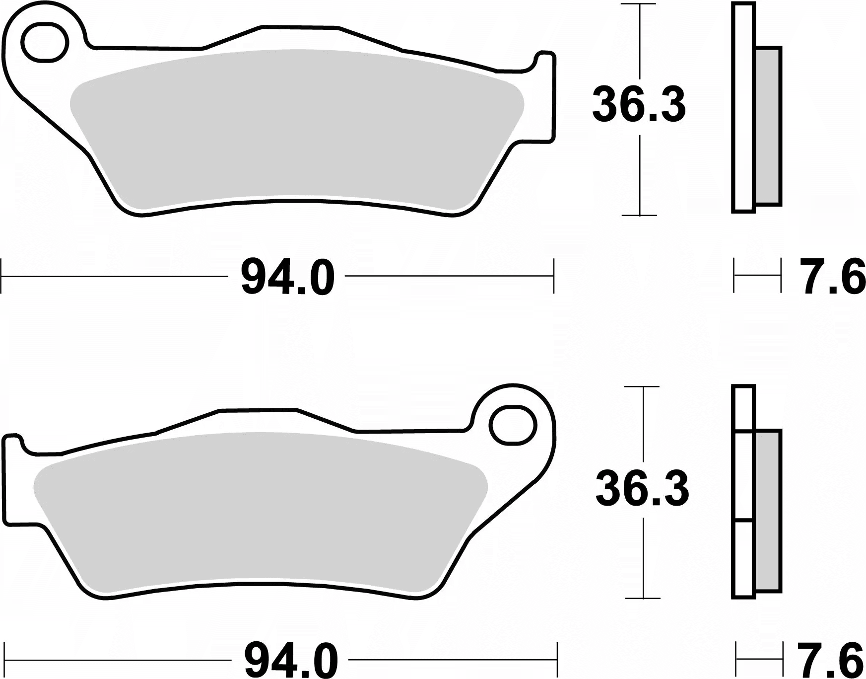 Sbs CS Carbon Brake pad KTM 1992-2024 - SBS