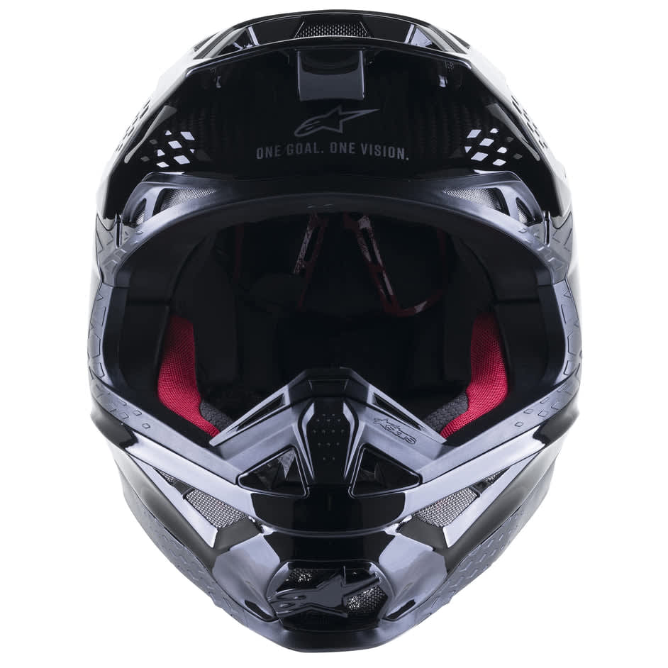 Alpinestars SM10 Hjelm - Solid black carbon - Alpinestars