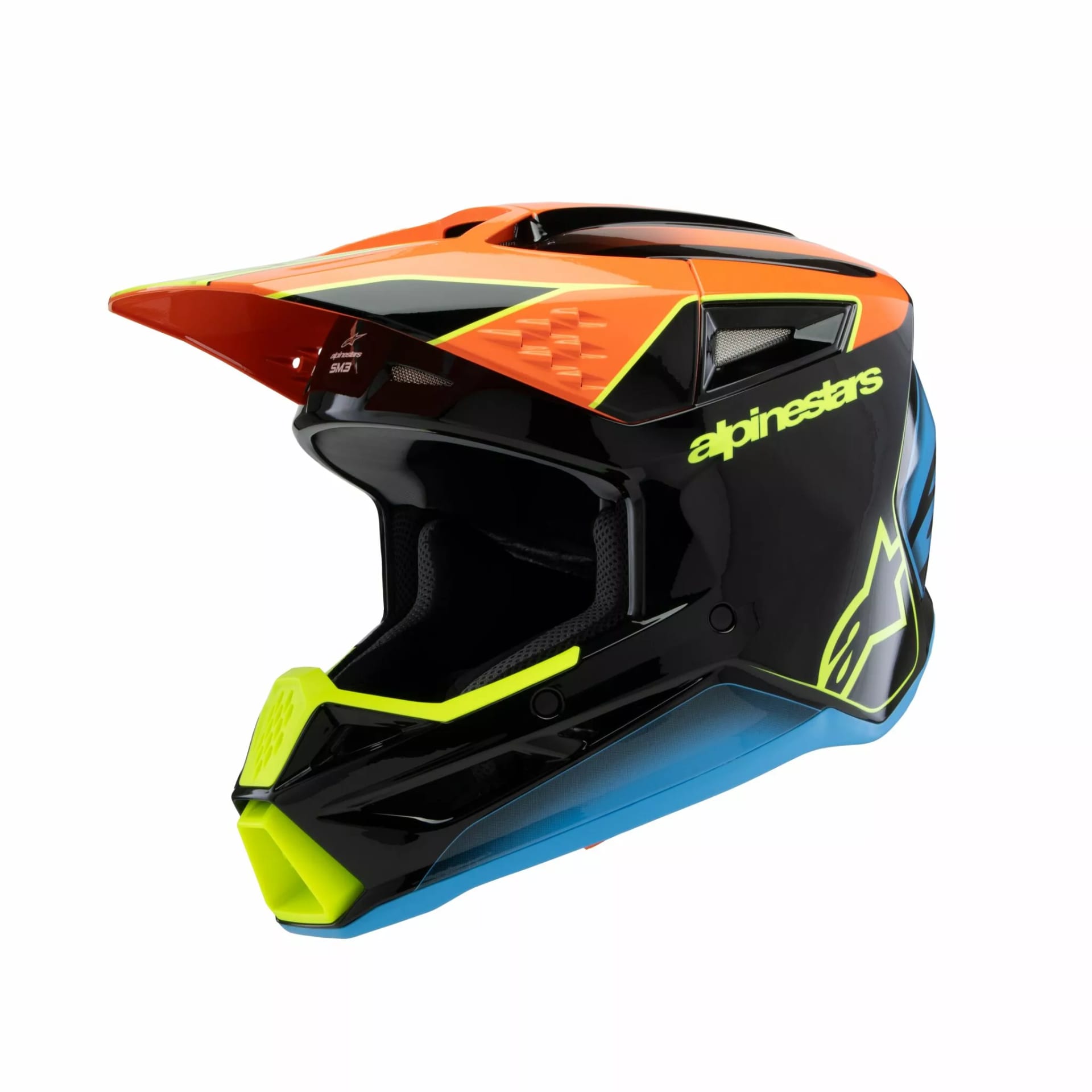 Alpinestars SM3 Børnehjelm – Fray sort/orange/gul - Alpinestars - Motocross Parts