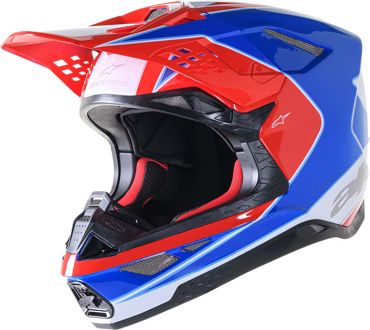 Alpinestars SM10 Hjelm - Aeon Red/Blue - Alpinestars - Motocross Parts