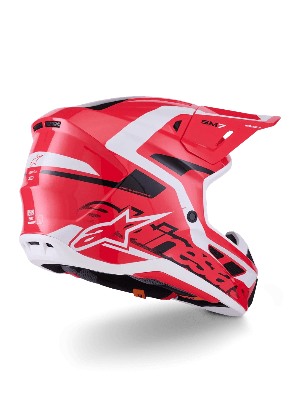 Alpinestars SM7 Deed Helmet - Red/Black/White - Alpinestars