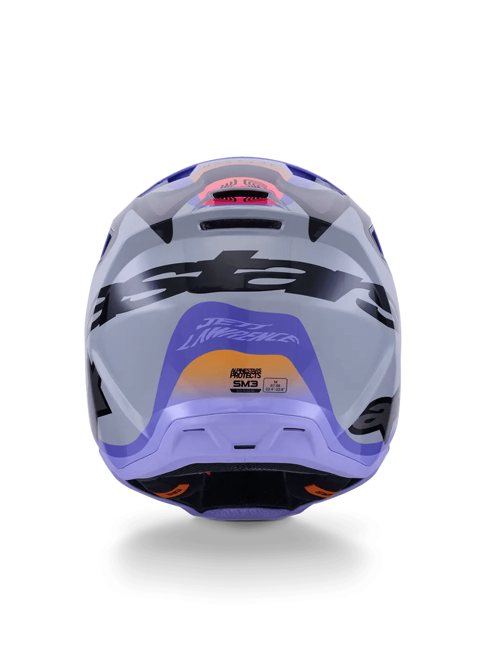 Alpinestars SM3 Jettson Helmet - Gray/Purple - Alpinestars