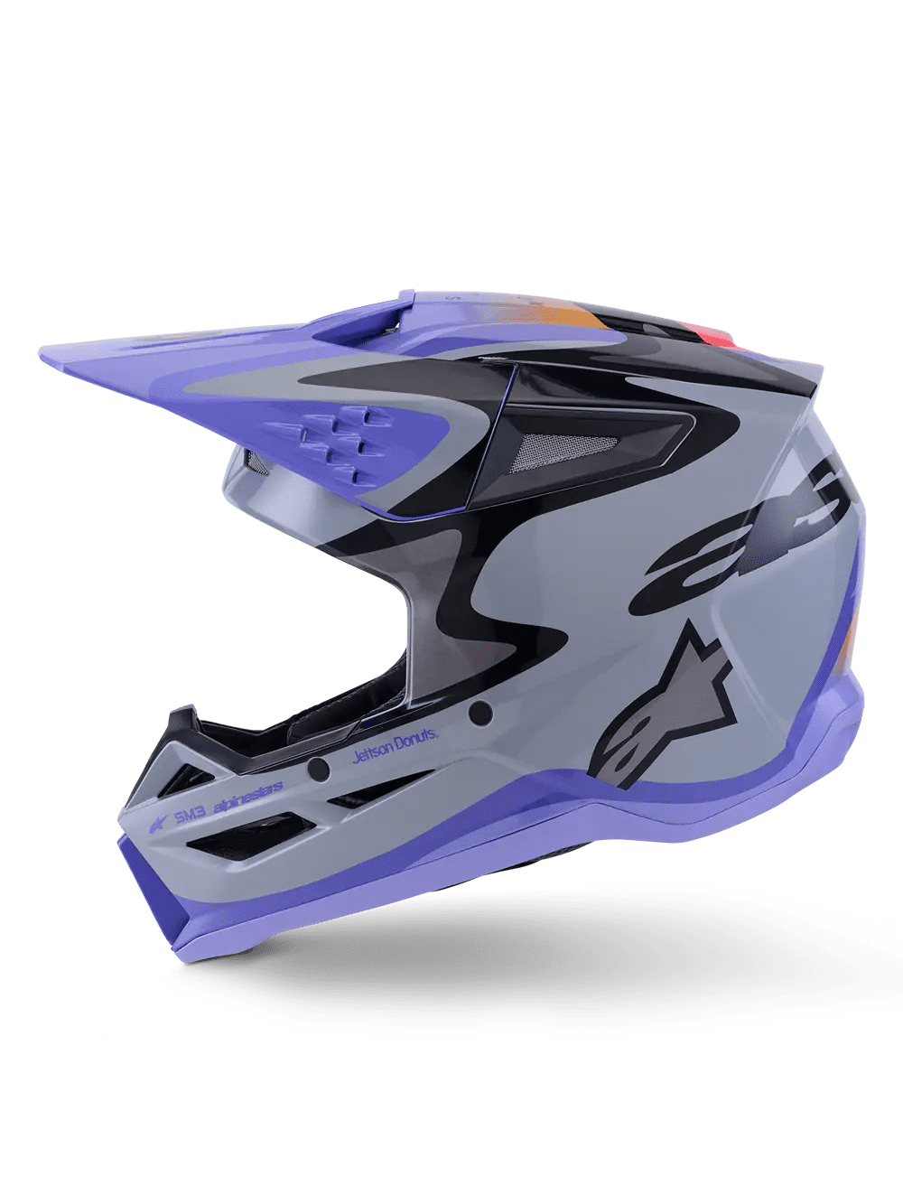 Alpinestars SM3 Jettson Helmet - Gray/Purple - Alpinestars