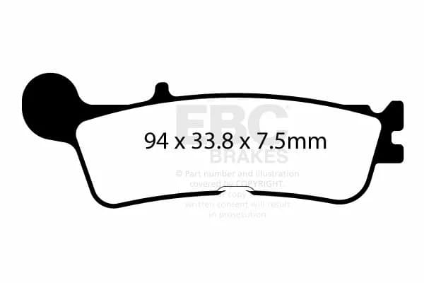 Ebc TT Sport Carbon Fusion bremseklodser Yamaha 2020-... - EBC