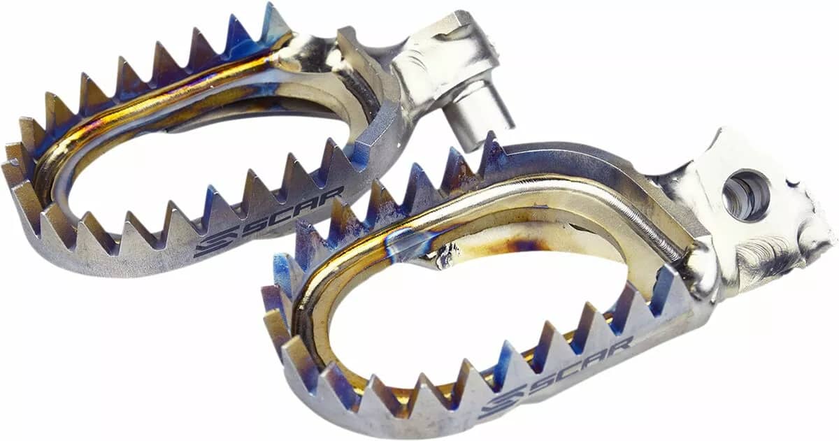 Scar Anti Mud Titanium Footpeg Yamaha 1997-... - Scar