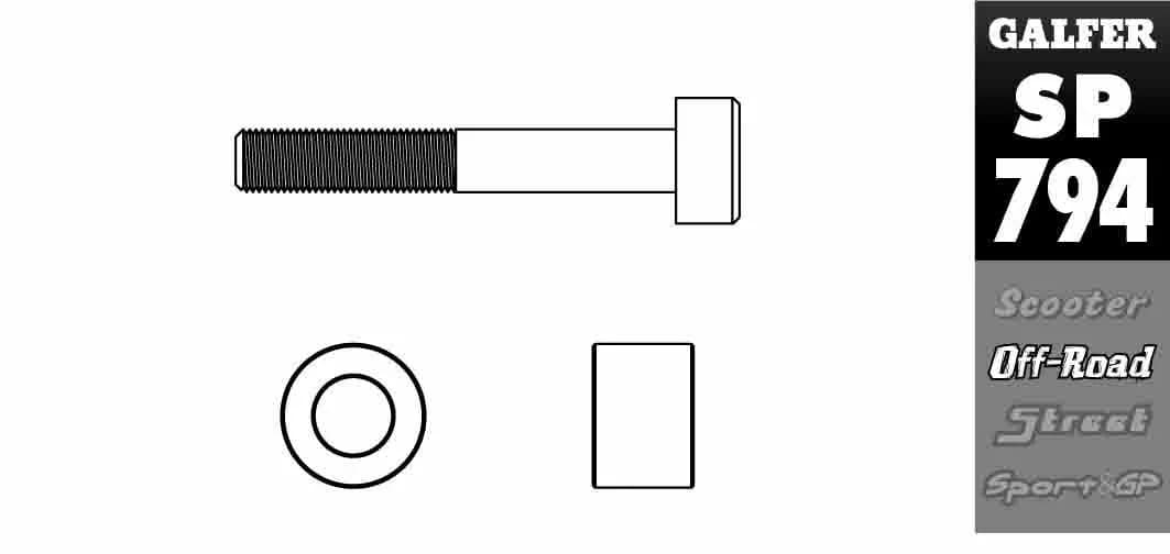 Galfer bremsekaliper-flytningsbeslag KTM 85 SX 2013-2024 - GALFER - Motocross Parts