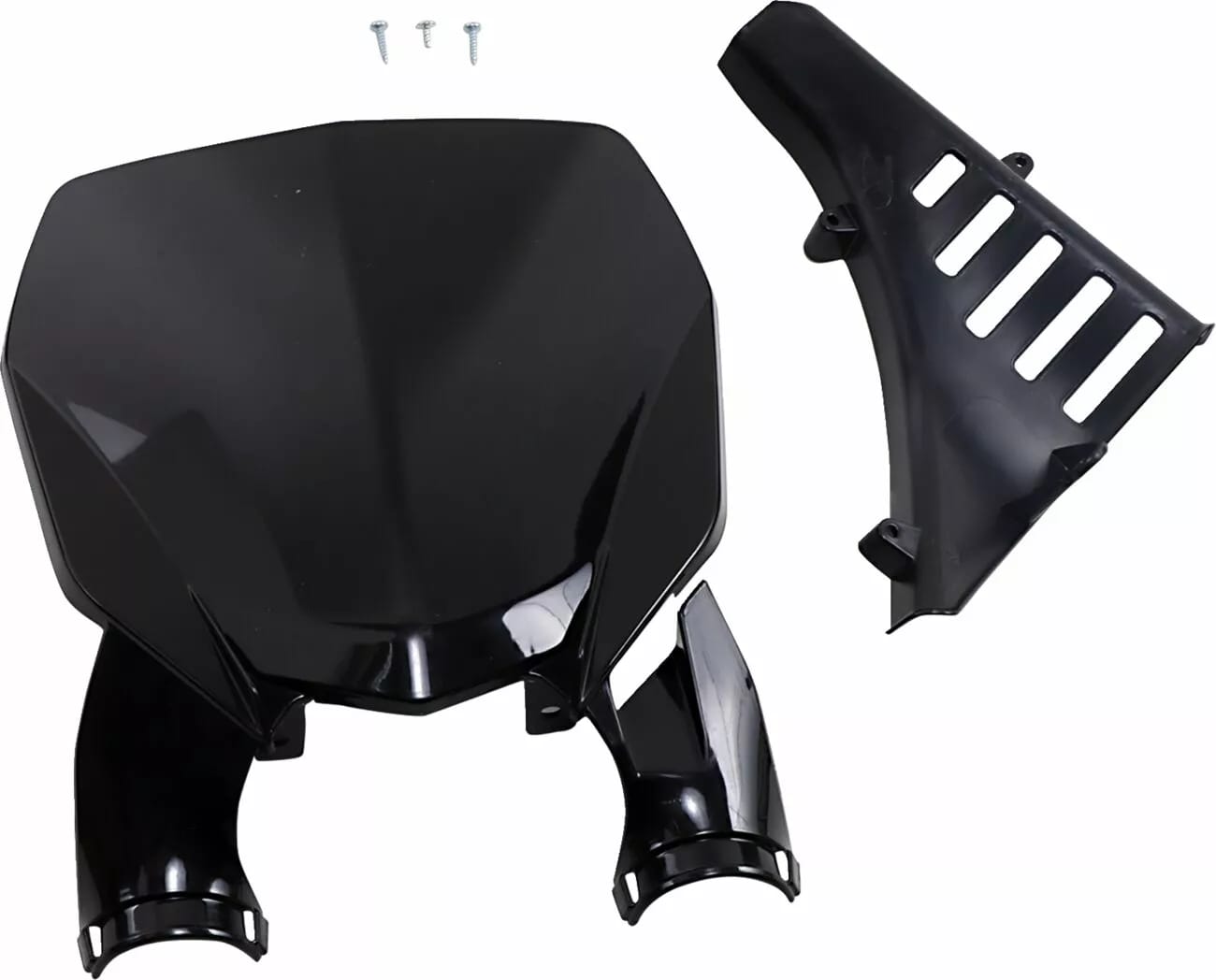 Ufo Stadium nummerplade med forgaffelbeskyttere PLADE # Yamaha 2018-... - UFO