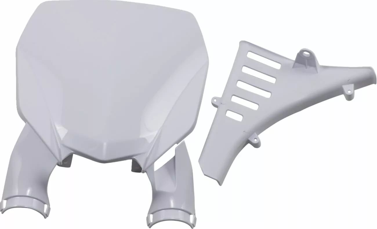 Ufo Stadium nummerplade med forgaffelbeskyttere PLADE # Yamaha 2018-... - UFO