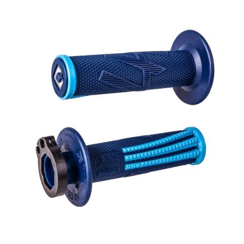 ODI Emig2 Pro V2 Lock-on Grip, 2 & 4 Stroke - Blue/Cyan - ODI - Motocross Parts