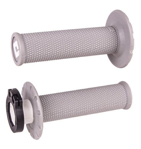 ODI MX V2 Lock-On No-Waffle Grip Gray (soft) - ODI - Motocross Parts