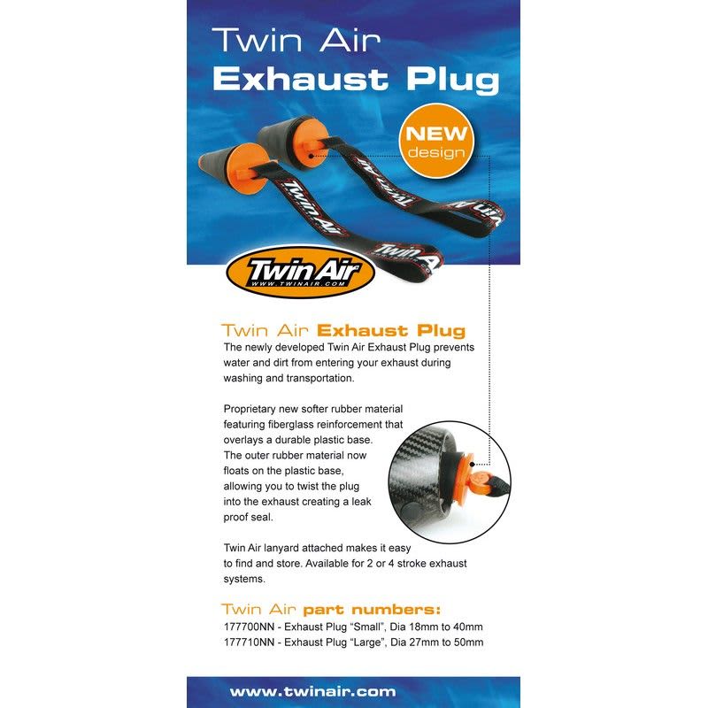 Twin Air Exhaust plug 4Str + Strap - Twin Air
