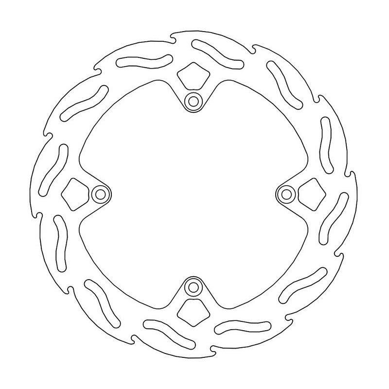 MMT bremseskive bag Flame Oversize 220 SX85 12-20 TC85 14-20 - Moto-Master - Motocross Parts
